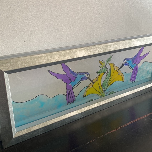 Beautiful large hummingbird sun catcher - Picture 3 of 4